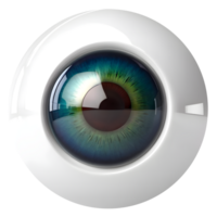 AI generated Eyeball medical illustration, 3d rendering of human body png