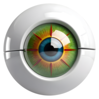 AI generated Eyeball medical illustration, 3d rendering of human body png