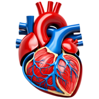 ai gegenereerd menselijk hart medisch illustratie, 3d renderen van menselijk lichaam png