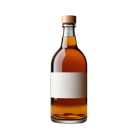 AI generated a bottle of whiskey on a transparent background png