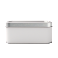 AI generated a white metal box with a lid on a transparent background png