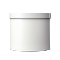 AI generated a white container with a lid on a transparent background png
