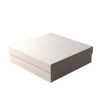 AI generated white box on transparent background png