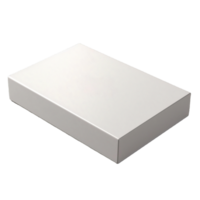 AI generated white box on transparent background png