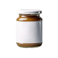 AI generated a jar of tomato sauce on a transparent background png