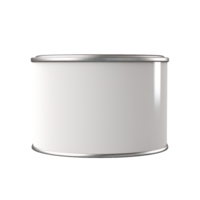 AI generated a white can on a transparent background png