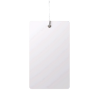 AI generated Hanging Tag with Twine on transparent Background png