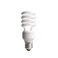 ai generiert Energie sparen cfl Licht Birne isoliert auf transparent Hintergrund png