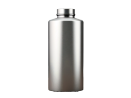 AI generated a stainless steel water bottle on a transparent background png