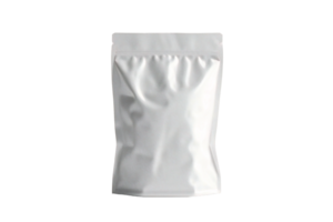 AI generated a white plastic bag on a transparent background png