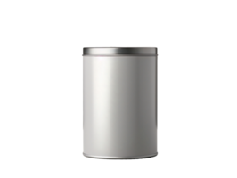 AI generated a white can on a transparent background png