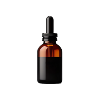 AI generated bottle of essential oil isolated on transparent background png