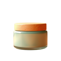 AI generated a jar of cream on a transparent background png