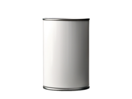 AI generated a white can on a transparent background png