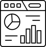 Dashboard Line Icon vector