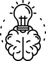 Brainstroming Line Icon vector