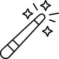 Magic wand Line Icon vector