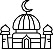 Dome Line Icon vector