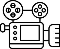 Video camera Line Icon vector