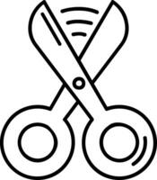 Scissors Line Icon vector