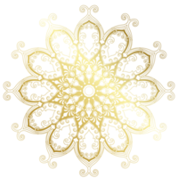 Golden mandala.Mandala de lujo .color dorado png