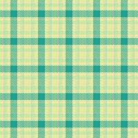 Damask vector textile background, detailed seamless pattern fabric. Straight plaid check texture tartan in light and teal colors.