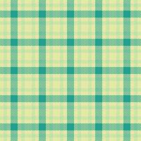 Damask vector textile background, detailed seamless pattern fabric. Straight plaid check texture tartan in light and teal colors.