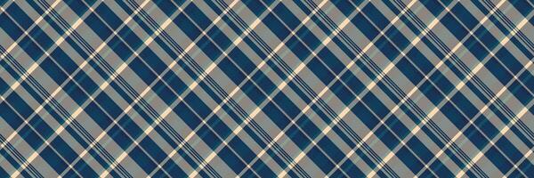 Duvet fabric background tartan, new york textile seamless pattern. Vichy check texture vector plaid in grey and blue colors.