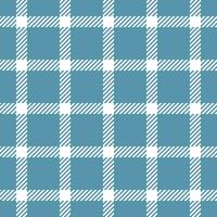 Stroke pattern vector textile, multicultural tartan seamless plaid. Craft check texture fabric background in cyan and white colors.