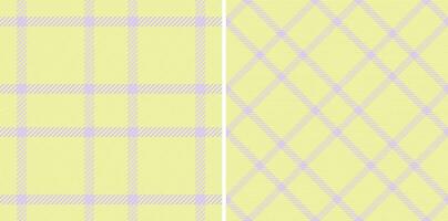 Plaid seamless texture of textile check background with a tartan vector fabric pattern.