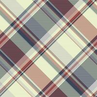 Satin fabric background check, square seamless pattern tartan. Folded plaid textile vector texture in light and dark colors.