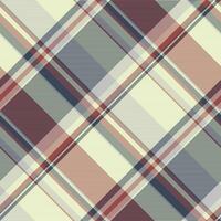 Satin fabric background check, square seamless pattern tartan. Folded plaid textile vector texture in light and dark colors.