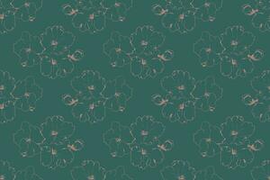 Floral pattern seamless vector background. Foliage and flower wallpaper design of nature.