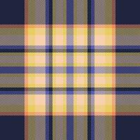Plaid check pattern. Seamless fabric texture. Tartan textile print. vector