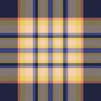 Plaid check pattern. Seamless fabric texture. Tartan textile print. vector