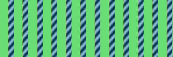 Dining seamless vertical lines, quality background fabric vector. Commercial stripe textile pattern texture in green and indigo colors. vector