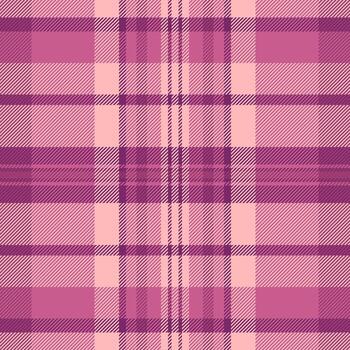 Plaid vector texture of seamless textile fabric with a tartan check background pattern.