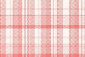 Gift textile background pattern, volume fabric tartan check. Dress vector seamless plaid texture in sea shell and light colors.