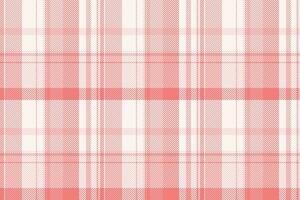 Gift textile background pattern, volume fabric tartan check. Dress vector seamless plaid texture in sea shell and light colors.