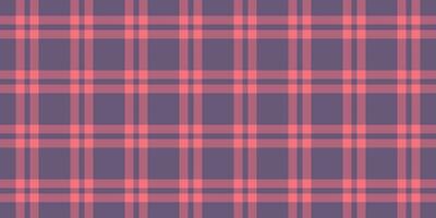 Mockup plaid background pattern, jersey seamless fabric check. Fiber tartan vector texture textile in red and violet colors.
