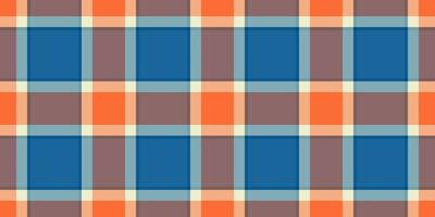 Identity seamless textile check, repetition tartan pattern background. Vivid fabric texture vector plaid in pastel and cyan colors.
