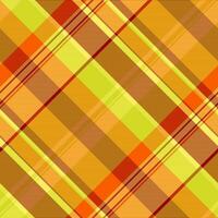 Fabric check texture of seamless pattern vector with a plaid tartan background textile.