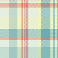 Fibrous background plaid textile, genuine tartan texture fabric. Deluxe check pattern vector seamless in light and white colors.