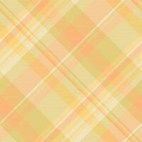 Paisley background plaid textile, tablecloth vector pattern check. Post seamless texture fabric tartan in amber and orange colors.