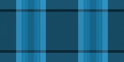 Rag pattern check vector, kitchen plaid texture fabric. Genuine tartan seamless textile background in cyan and dark colors. vector