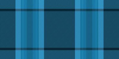 Rag pattern check vector, kitchen plaid texture fabric. Genuine tartan seamless textile background in cyan and dark colors. vector