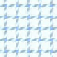 Relief background fabric texture, horizontal seamless textile vector. National pattern check tartan plaid in mint cream and blue colors. vector