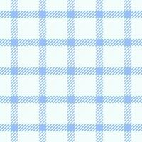 Relief background fabric texture, horizontal seamless textile vector. National pattern check tartan plaid in mint cream and blue colors. vector