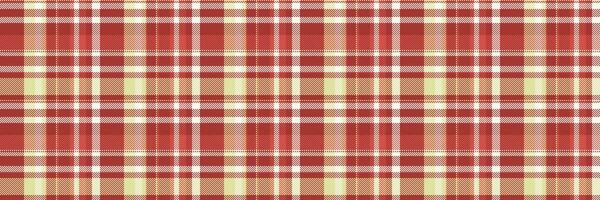 Regular fabric texture background, neutral textile tartan vector. Hispanic check plaid seamless pattern in red and sea shell colors. vector