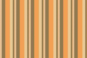 Gentle textile stripe vector, bed fabric lines vertical. Repetitive pattern texture background seamless in orange and dark slate gray colors. vector
